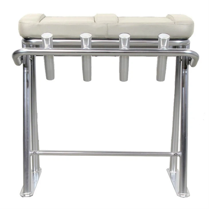 Leaning Post With Fishing Rod Holders